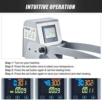 LETRA Auto Open Heat Press Machine, 16"x20" Clamshell Heat Press with Slide Out Base, 1600W Digital Sublimation Printer for T Shirts Bags Mouse Pads More, Heat Transfer Machine for Gifts Business