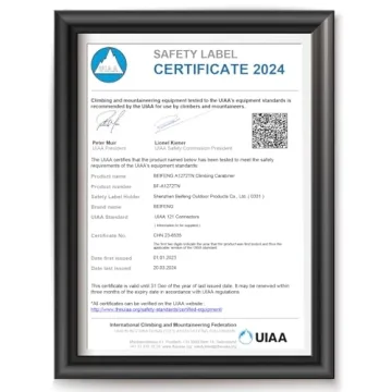 BEIFENG Auto Locking Carabiner 25KN for Climbing and Camping