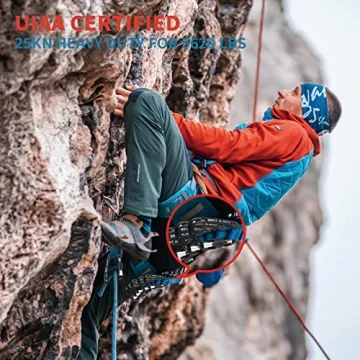 BEIFENG Auto Locking Carabiner 25KN for Climbing and Camping