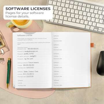 Clever Fox Password Book with Alphabetical tabs. Internet Address Organizer Logbook. Large Password Keeper for Website Logins (Yellow)