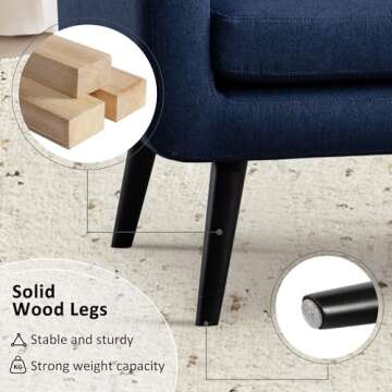 LSSPAID Modern Accent Chairs - Cozy Upholstered Armchair