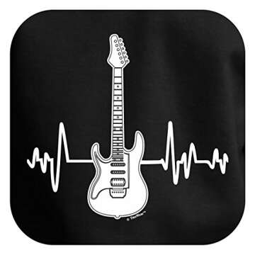 Music Lover Gifts Music Gifts Guitar Clothes Music Lovers Gifts Electric Guitar Heartbeat Guitar Pre...