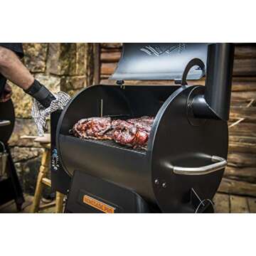 Traeger Grills TFB38TOD Renegade Pro Pellet Grill and Smoke 380 Sq. in. Cooking Capacity, 1, Black/Orange