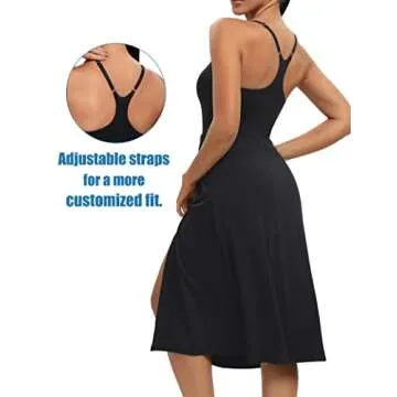Athletic Dress with Built-in Shorts & Bra for Women