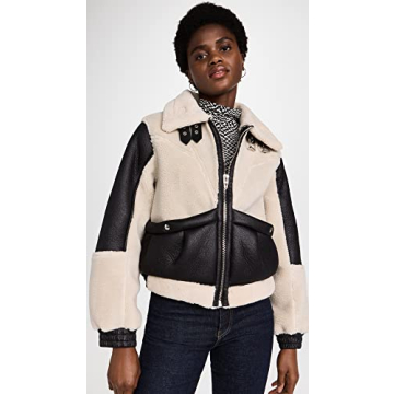Stylish [BLANKNYC] Womens Bonded Moto Jacket for Fall