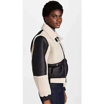 Stylish [BLANKNYC] Womens Bonded Moto Jacket for Fall