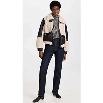 Stylish [BLANKNYC] Womens Bonded Moto Jacket for Fall