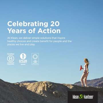 Klean Kanteen TKWide Insulated Water Bottle with Twist Cap - Reusable Travel Water Bottle with Stainless Steel Straw - Perfect for Workouts & Sports - Black, 32 oz