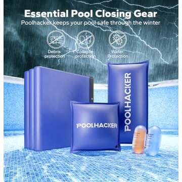 POOLHACKER2024 28 ft Round Winter Pool Cover for Above Ground Pools