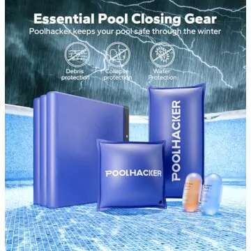 POOLHACKER2024 28 ft Round Winter Pool Cover for Above Ground Pools