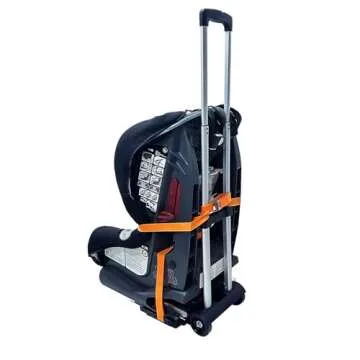 Compact Car Seat Travel Cart with Smooth Wheels for Kids