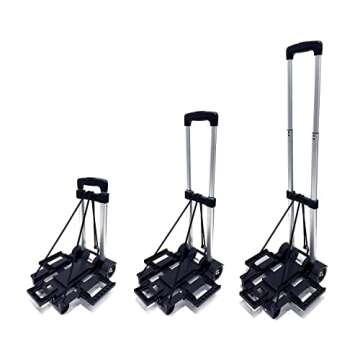 Compact Car Seat Travel Cart with Smooth Wheels for Kids