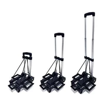 Compact Car Seat Travel Cart with Smooth Wheels for Kids