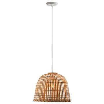 Stone & Beam Natural Rattan Pendant Chandelier 15.75 x 12.6