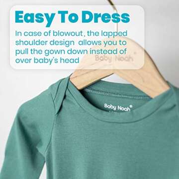 Super Soft Baby Knotted Gown for Newborns - Cute & Cozy Sleepwear