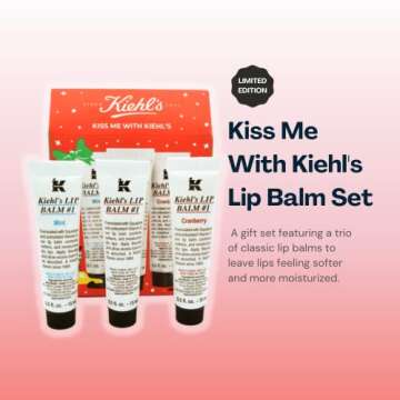 Kiehl's Kiss Me Lip Balm Treatment Set - 3 Flavors