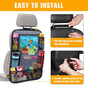 ULEEKA Car Backseat Organizer with Tablet Holder and Pockets