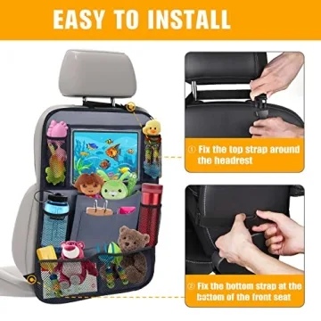 ULEEKA Car Backseat Organizer with Tablet Holder and Pockets