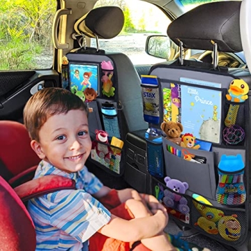 ULEEKA Car Backseat Organizer with Tablet Holder and Pockets