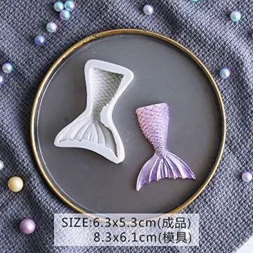 Mermaid Tail Silicone Mold for Baking and Decorating
