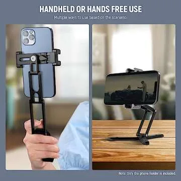 NEEWER Phone Tripod Mount with Cold Shoes for Streaming