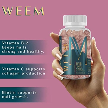 WEEM Hair Skin and Nails Gummies for Healthy Hair