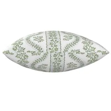 Buy Bugana Lettuce Green Geometric Pillow Cover Online