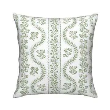 Buy Bugana Lettuce Green Geometric Pillow Cover Online