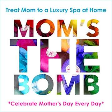 Bath Bomb Gift Set USA - 6 Vegan Essential Oil Natural Fun Fizzies Spa Kit. Organic Shea/Cocoa Soothe Dry Skin. Luxury Gift for Valentine, Women, Mom, Teen Girl, Birthdays. Add to Tub Tea or Baskets