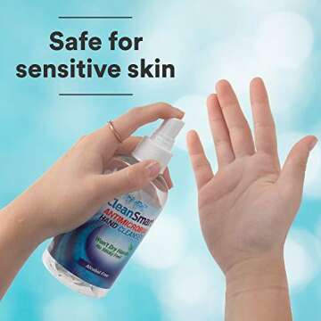 CleanSmart Antimicrobial Skin & Hand Cleanser, 8 Ounce Bottle (Pack of 2) Alcohol-Free Safe Cleanser