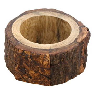Artisan Handmade Wood Napkin Rings Set - Rustic Charm