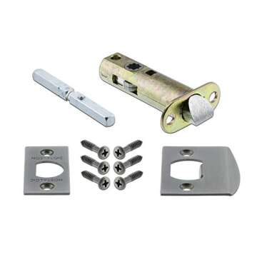 Nostalgic Warehouse Victorian Plate with Keyhole Oval Fluted Crystal Glass Knob, Passage - 2.375", A...