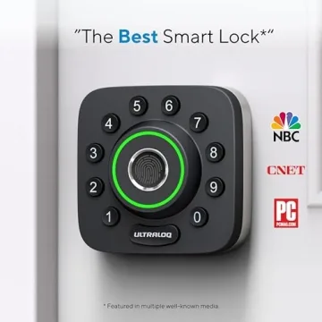 ULTRALOQ Smart Lock U-Bolt Pro with Fingerprint Entry