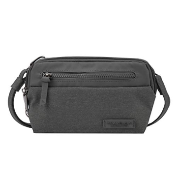 Travelon Anti-Theft Metro Convertible Small Crossbody Bag, Gray Heather, One Size