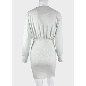 Chic Thereadict Women's Casual Mini Dress with Pockets