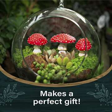 Enchanting Glow in the Dark Mini Mushroom Figurines