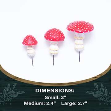 Enchanting Glow in the Dark Mini Mushroom Figurines