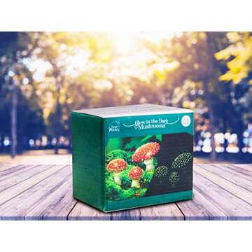 Enchanting Glow in the Dark Mini Mushroom Figurines