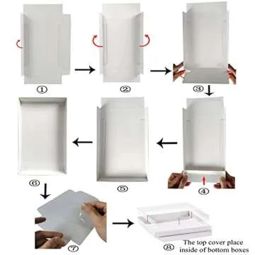 RomanticBaking 24 Pack Clear Cookie Boxes for Baking