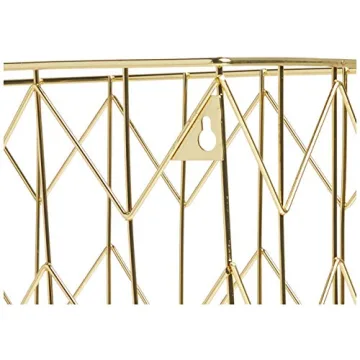 U Brands Gold Wire File Basket for Stylish Organization