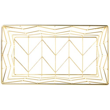 U Brands Gold Wire File Basket for Stylish Organization