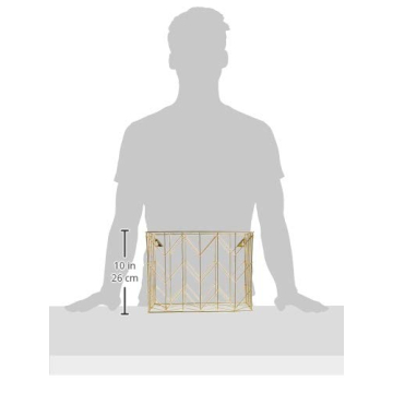 U Brands Gold Wire File Basket for Stylish Organization