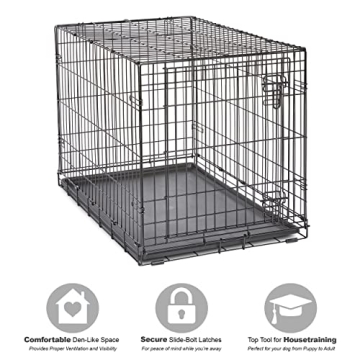 Luxurious 36 Inch New World Dog Crate with Leak-Pan