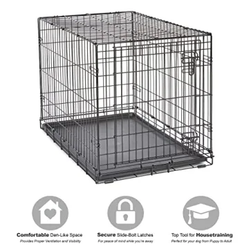 Luxurious 36 Inch New World Dog Crate with Leak-Pan