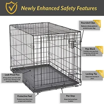 Luxurious 36 Inch New World Dog Crate with Leak-Pan