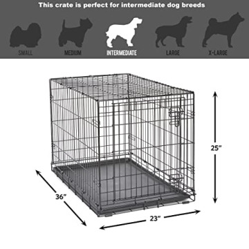 Luxurious 36 Inch New World Dog Crate with Leak-Pan