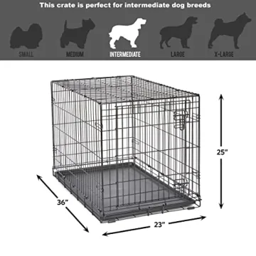 Luxurious 36 Inch New World Dog Crate with Leak-Pan