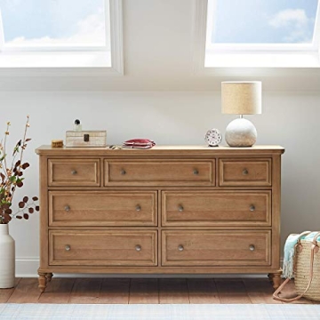 Amazon Brand – Stone & Beam Industrial Round Concrete Table Desk Lamp with Light Bulb and Beige Shade, 16"H