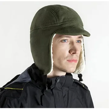 Connectyle Men's Warm Fleece Beanie Hat with Ear Flaps