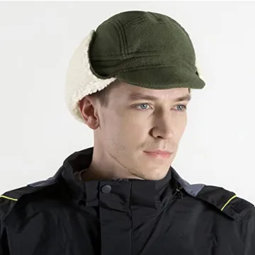 Connectyle Men's Warm Fleece Beanie Hat with Ear Flaps